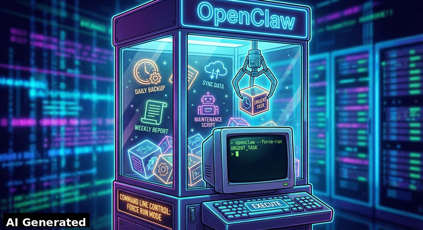 OpenClaw 部署筆記：從喚醒失效到 CLI 強制執行 (Force Run) 的技術決策 illustration