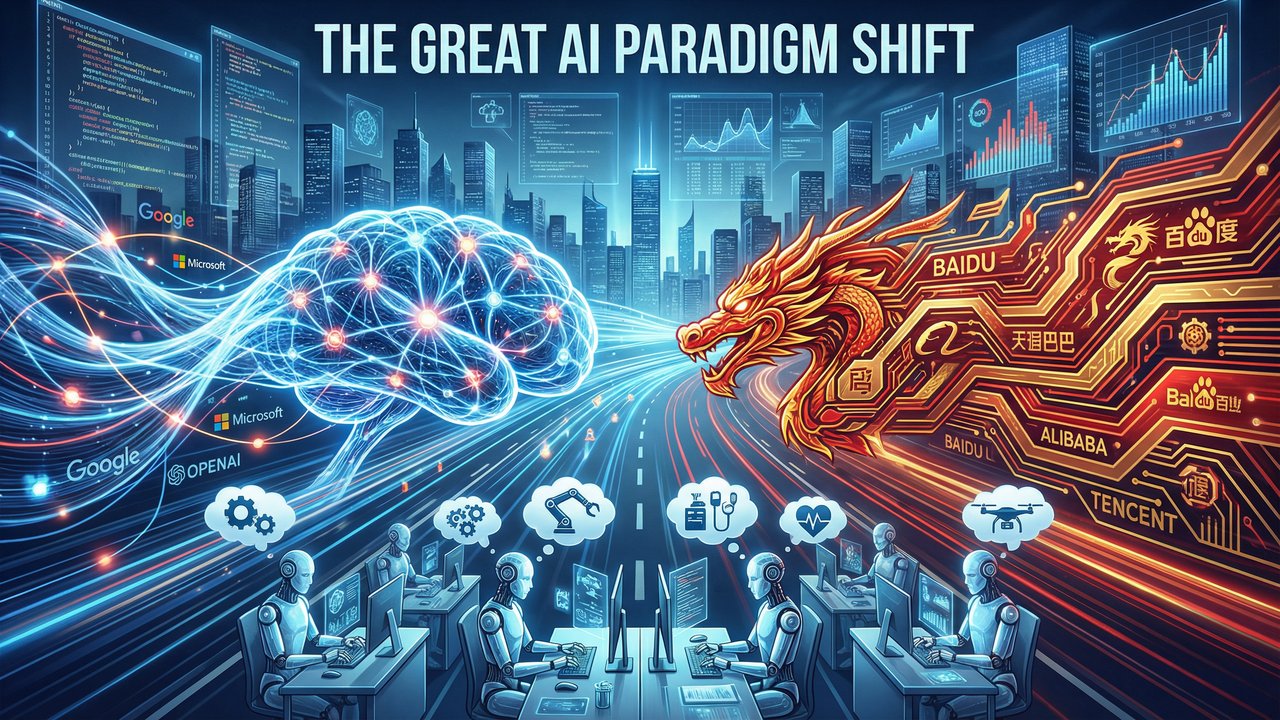 AI 開發典範轉移：從聊天到實作，中國 AI 與全球巨頭並駕齊驅