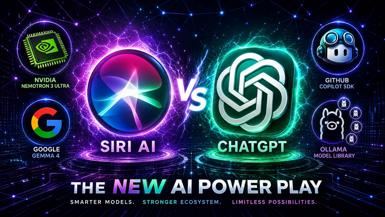 AI 巨頭的超級應用與本地模型大爆發：Apple Siri 重建、ChatGPT 改版與 Nemotron 3 Ultra 登陸 Ollama