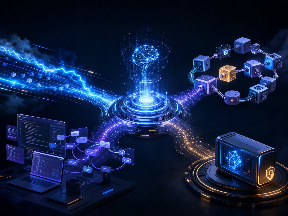 AI 代理人與即時推論的概念插圖